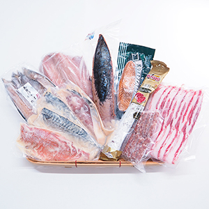 築地魚群海鮮と肉セレクトセット「梅」【冷凍便】